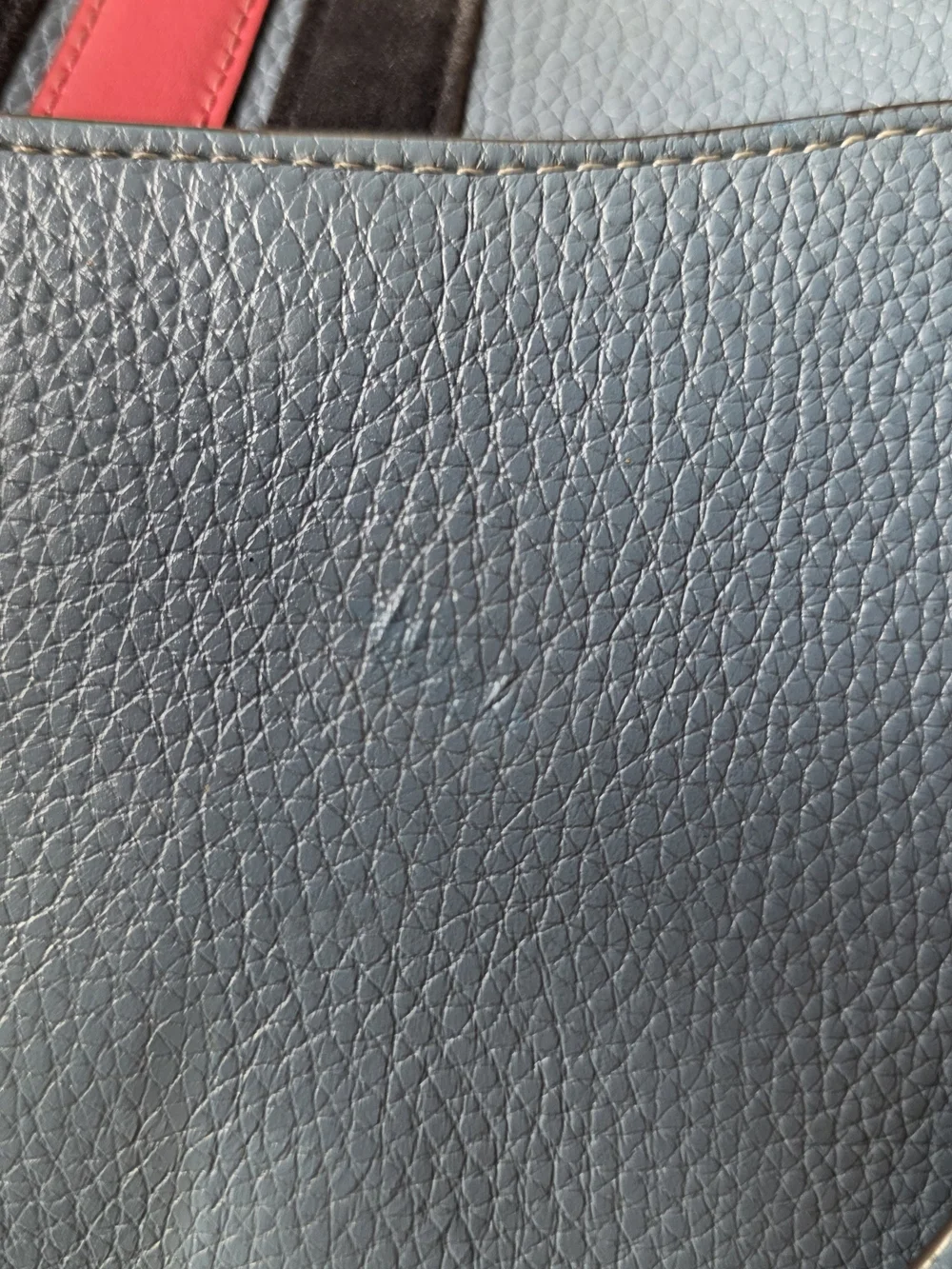 Coach Macie Saddle Bag Varsity Stripe Blue Crossbody Purse